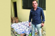 Colunista do Cruzeiro do Vale se inspira  em jogador e leva donativos para S�o Paulo