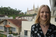 Projeto da Igreja Luterana proporciona a Sueca interc�mbio em Gaspar