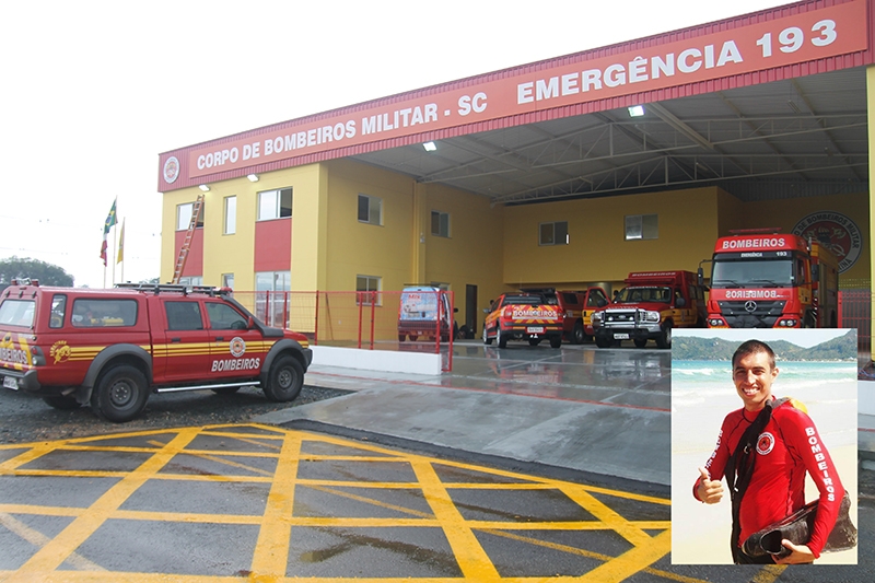Quartel de Gaspar recebe nome de bombeiro v�tima de acidente na BR-470