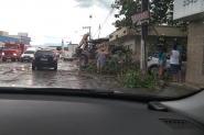 Granizo, alagamentos, queda de árvores e destelhamentos são registrados em Ilhota