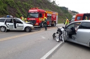 Acidente na BR-470 deixa dois feridos em Gaspar