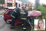 Acidente mata jovem e deixa outras tr�s gravemente feridas na BR-470, em Gaspar