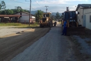 Cal�amento da rua da Igreja Santa  Clara � iniciado