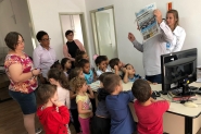 Alunos do CDI Ivan Carlos Debortoli Duarte visitam redao do Cruzeiro do Vale