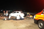 Acidente entre carro e moto deixa homem ferido na BR-470, em Gaspar