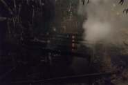 Incêndio destrói casa de madeira no bairro Bateias, em Gaspar