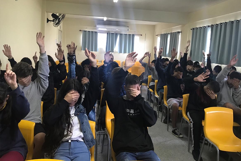 Mais três escolas de Gaspar recebem o projeto Direito nas Escolas