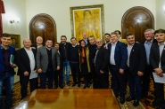Prefeito de Gaspar participa de reunião com o governador Carlos Moisés