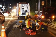 Homem é atropelado na Avenida Frei Godofredo, em Gaspar