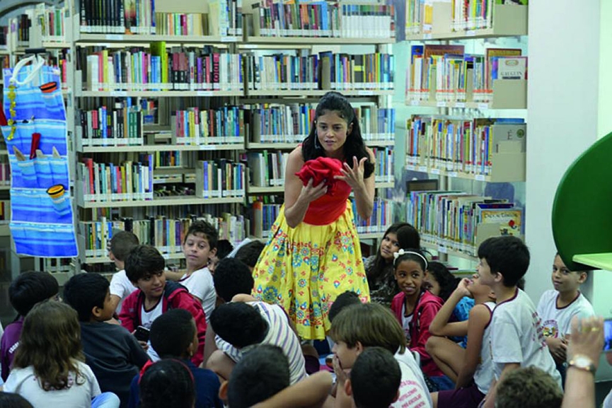 Biblioteca de Gaspar promove conta��o de hist�ria nos �ltimos dias de f�rias