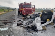 Homem fica gravemente ferido em acidente na BR-470, na divisa entre Gaspar e Ilhota