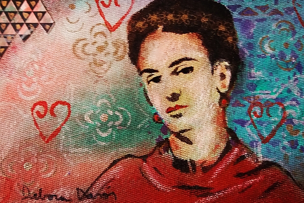 Artista pl�stica D�bora Dar�s exp�e obras na C�mara de Gaspar