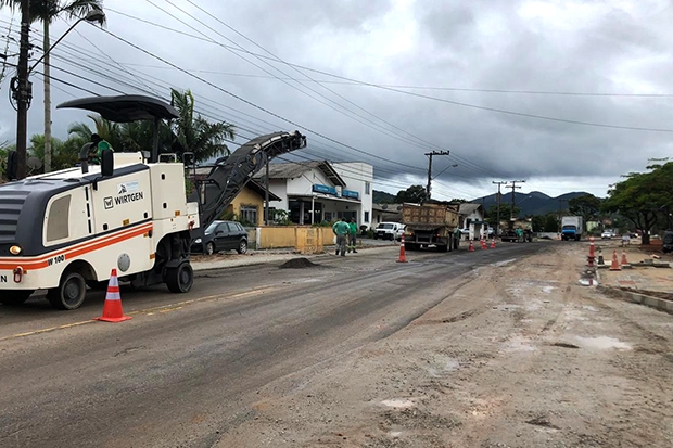 Pavimenta��o da rua Itaja� inicia nesta semana em Gaspar