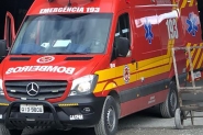 Homem fica gravemente ferido em acidente com máquina de concreto em Gaspar