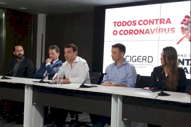 Governo de Santa Catarina decreta situa��o de emerg�ncia para combater coronav�rus