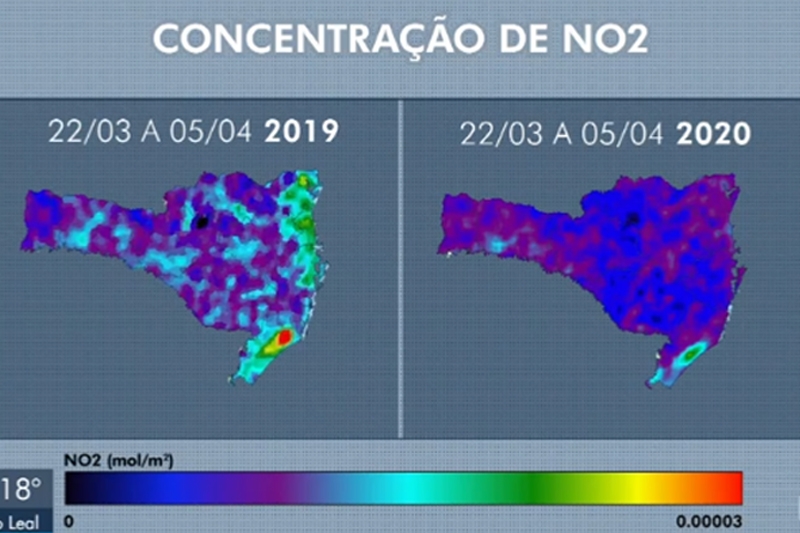 Ar de Santa Catarina fica mais limpo no per�odo de isolamento