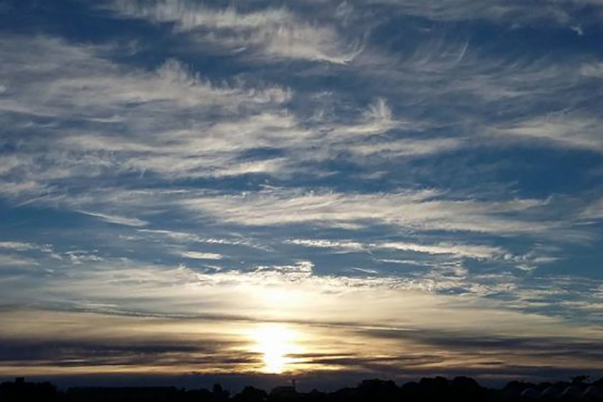 Ter�a-feira de amanhecer gelado em Santa Catarina