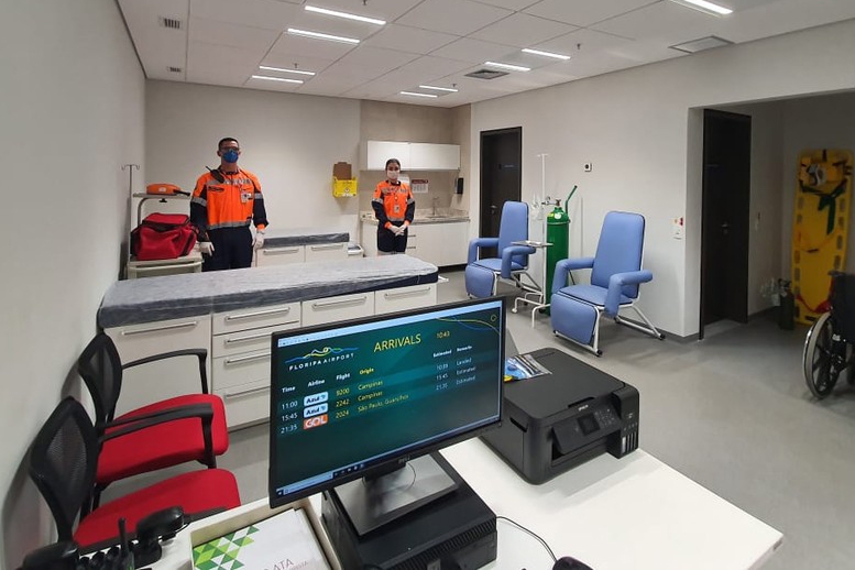 Aeroporto de Florian�polis come�a a testar passageiros com suspeita de coronav�rus