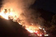 Bombeiros de Gaspar combatem inc�ndio em vegeta��o por tr�s horas