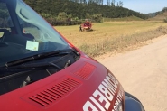 Moto colide contra muro no Bra�o do Ba�, em Ilhota