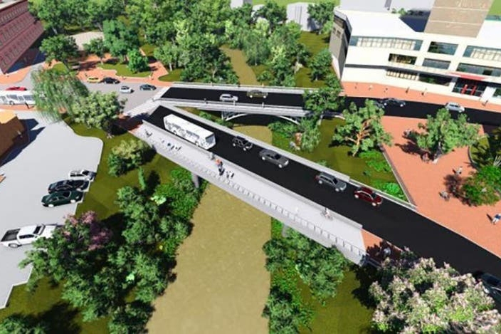 Pacopedra vai construir ponte no Centro Histórico de Blumenau