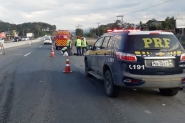 Homem de 43 anos morre atropelado por caminh�o na BR-470, em Gaspar