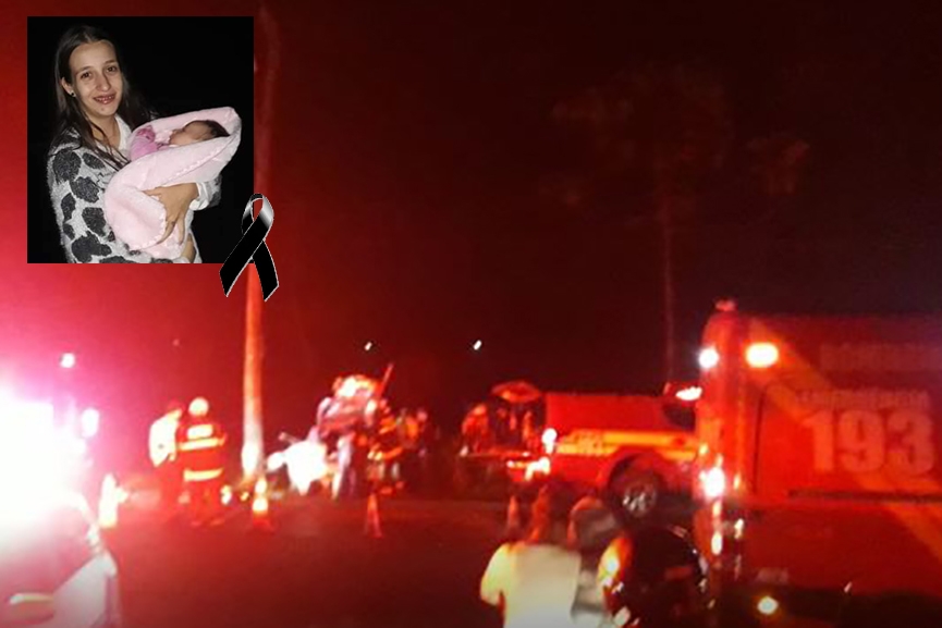 Morre beb� de dois meses envolvido em grave acidente com carro de Gaspar