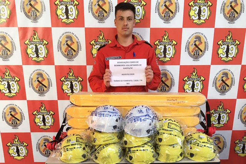 Novos equipamentos refor�am atendimentos dos Bombeiros Volunt�rios de Ilhota