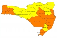 Quatro regiões de SC aumentam risco de contágio para coronavírus