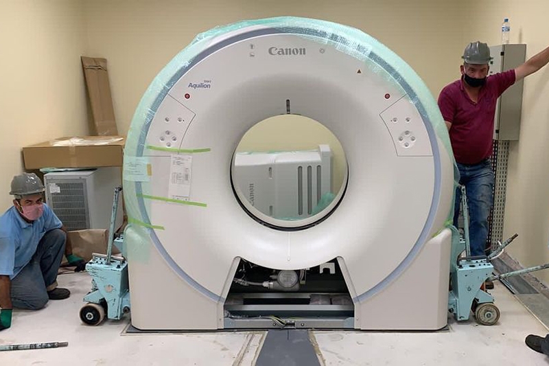 Hospital de Gaspar se prepara para instala��o de tom�grafo doado pela JBS