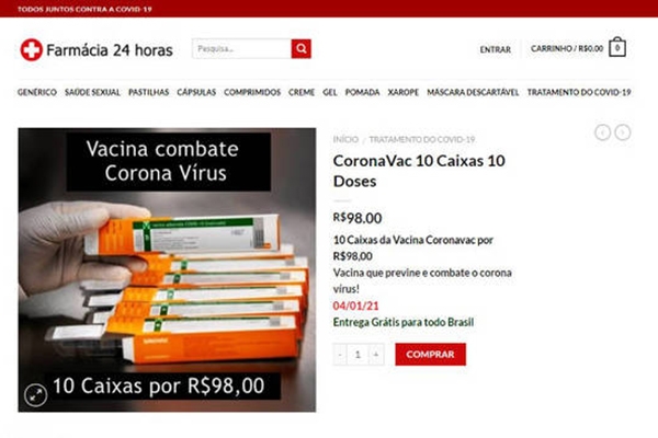 Procon/SC alerta consumidores sobre falsa venda de vacinas contra coronavírus