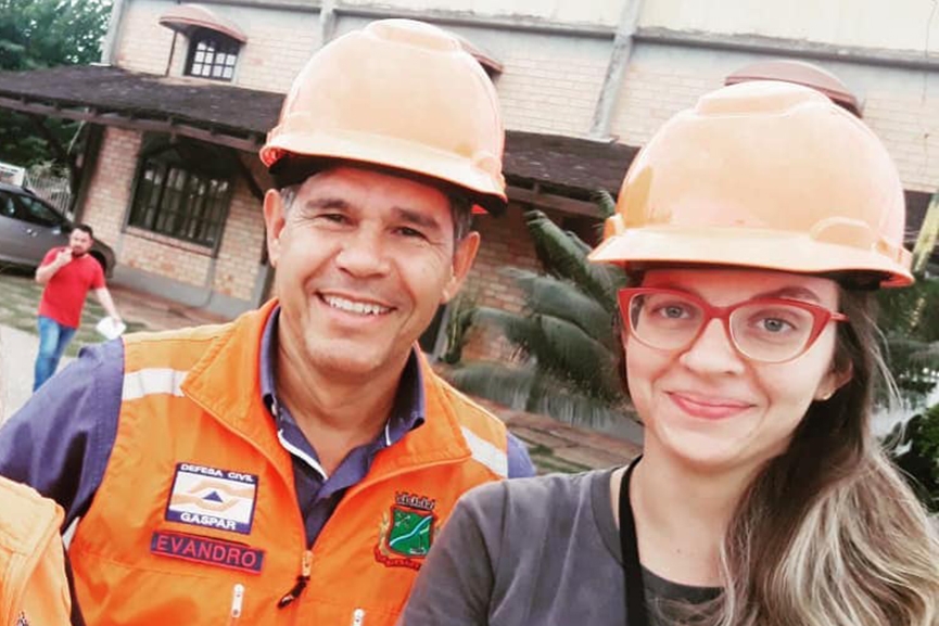 Ana Jana�na de Souza assume Defesa Civil de Gaspar no lugar de Evandro Amaral
