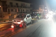 Acidente de tr�nsito deixa homem ferido na Avenida das Comunidades, em Gaspar