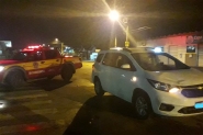 Gestante é levada ao hospital após ser atropelada no bairro Figueira, em Gaspar