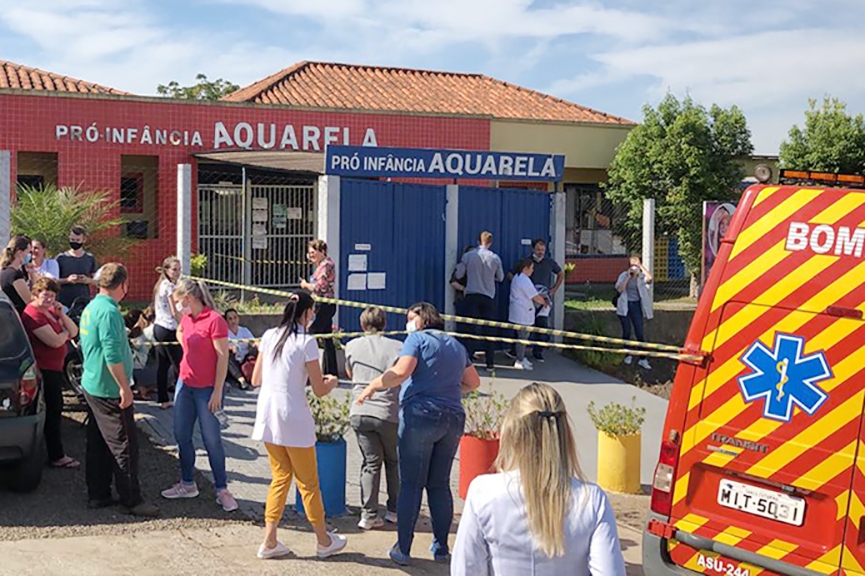 SC em luto oficial ap�s ataque que resultou em cinco mortes em escola infantil