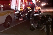 Queda de moto deixa homem ferido no bairro Po�o Grande, em Gaspar