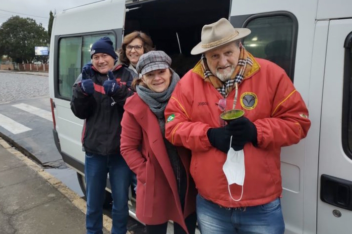 Grupo de Gaspar viaja para S�o Joaquim e passa noite em motorhome 