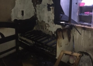 Casa � parcialmente destru�da por inc�ndio no bairro Gaspar Grande