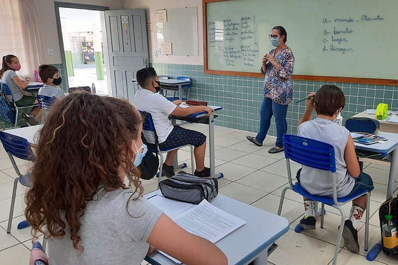 Volta �s aulas: Gaspar registra maior ades�o ao ensino semipresencial