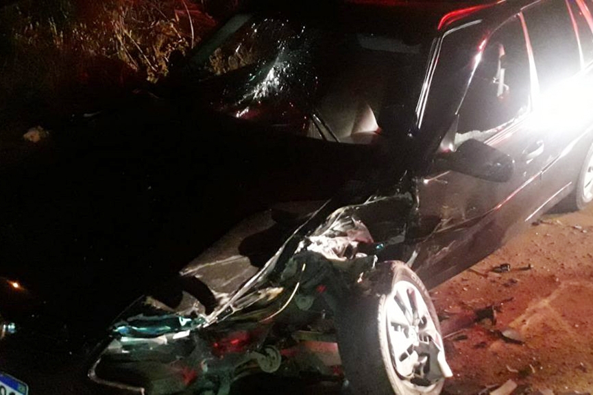 Sete pessoas ficam feridas em colis�o frontal no Gaspar Mirim