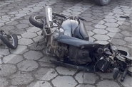 Colis�o entre carro e moto deixa homem ferido na Margem Esquerda, em Gaspar