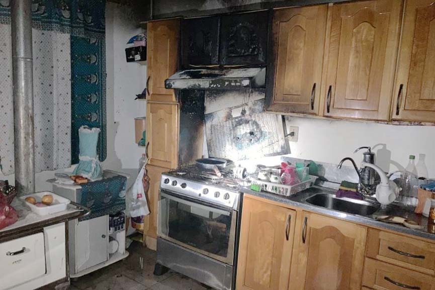 Frigideira causa princ�pio de inc�ndio em resid�ncia em Ilhota