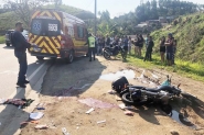 Homem perde a perna em grave acidente entre carro e moto na BR-470, em Navegantes
