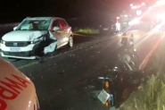 Homem morre ap�s ser projetado por 15 metros em acidente na BR-470, em Gaspar