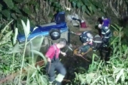 Motorista perde controle do carro e cai em ribanceira no Belchior, em Gaspar