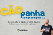 Delegado Eg�dio comemora anivers�rio com 'C�Opanha' para arrecadar ra��o	