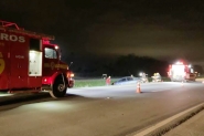 Carro capota e homem fica ferido na BR-470, em Ilhota