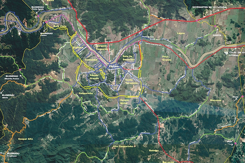 Come�a a implanta��o do trecho 4A do Anel de Contorno de Gaspar