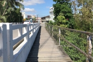 Passarela da ponte da rua Nereu Ramos � interditada para obras em Gaspar