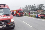Homem atropelado na BR-470, em Gaspar, segue em estado grave na UTI